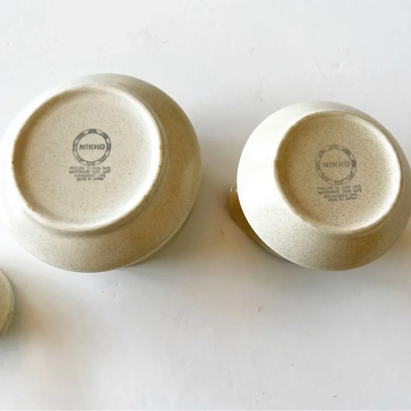 Nikko Ceramics Japanese Cream and‎ Sugar 80s Floral Cottagecore Pottery Fairykei - Picture 2 of 11